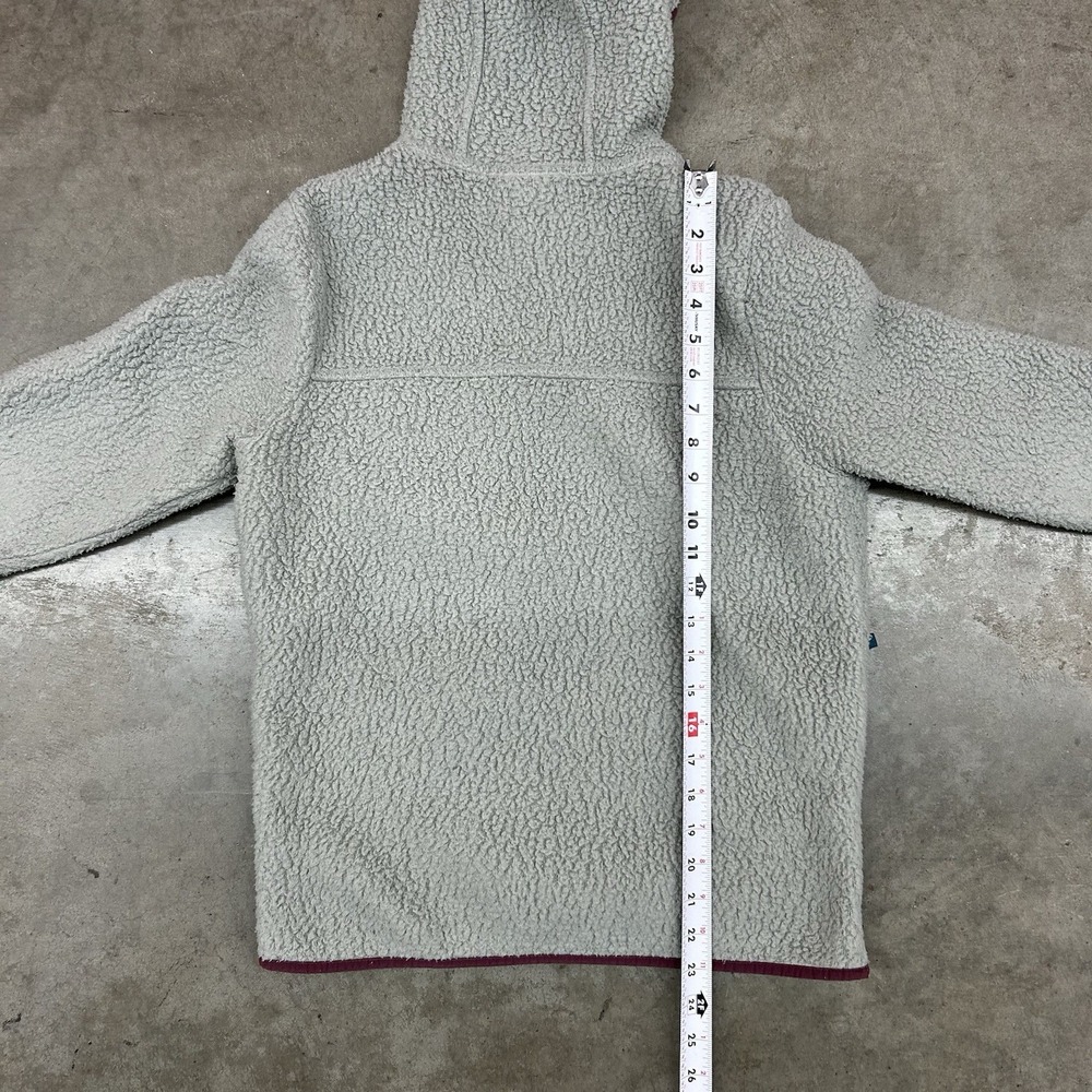 Patagonia Retro Pile‎ Fleece Hoodie Grey Full Zip Womens Small - Picture 7 of 11